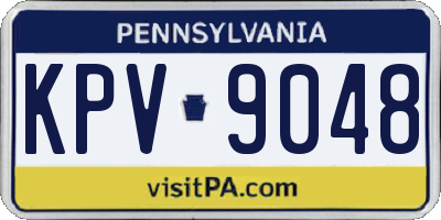 PA license plate KPV9048