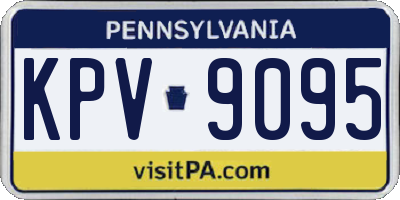 PA license plate KPV9095