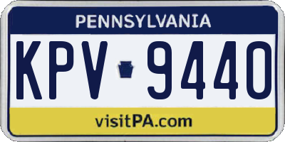 PA license plate KPV9440