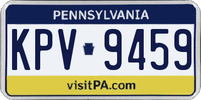PA license plate KPV9459