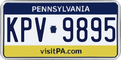PA license plate KPV9895