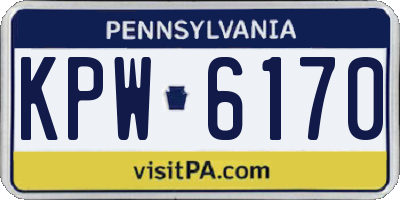 PA license plate KPW6170