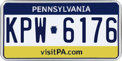 PA license plate KPW6176
