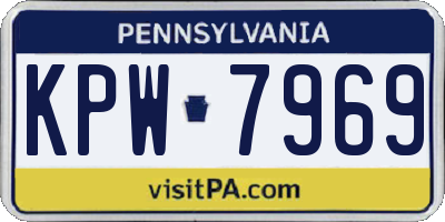 PA license plate KPW7969