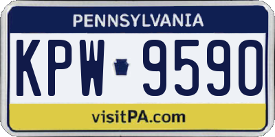 PA license plate KPW9590