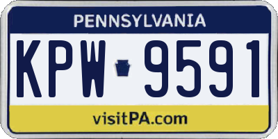PA license plate KPW9591