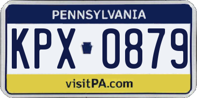 PA license plate KPX0879