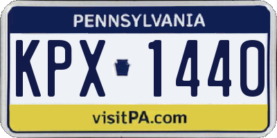 PA license plate KPX1440