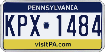 PA license plate KPX1484