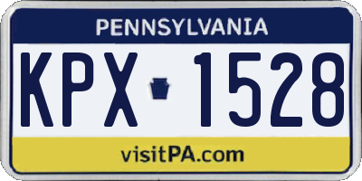 PA license plate KPX1528