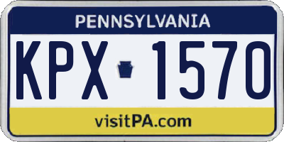 PA license plate KPX1570