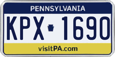 PA license plate KPX1690