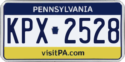 PA license plate KPX2528