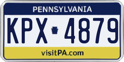 PA license plate KPX4879