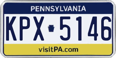 PA license plate KPX5146