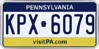 PA license plate KPX6079