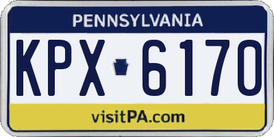PA license plate KPX6170