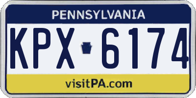 PA license plate KPX6174
