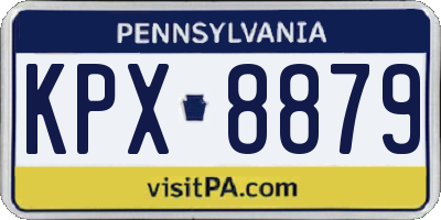 PA license plate KPX8879