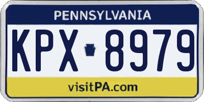 PA license plate KPX8979