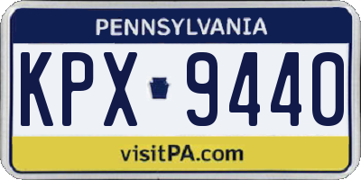 PA license plate KPX9440