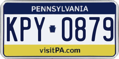 PA license plate KPY0879