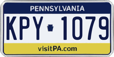PA license plate KPY1079