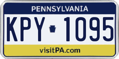 PA license plate KPY1095