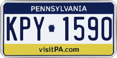 PA license plate KPY1590