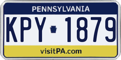 PA license plate KPY1879