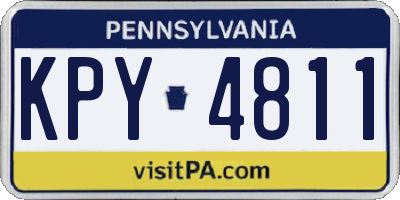 PA license plate KPY4811