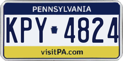 PA license plate KPY4824