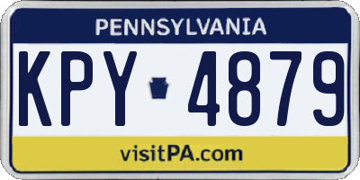 PA license plate KPY4879