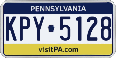 PA license plate KPY5128