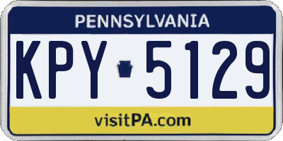 PA license plate KPY5129