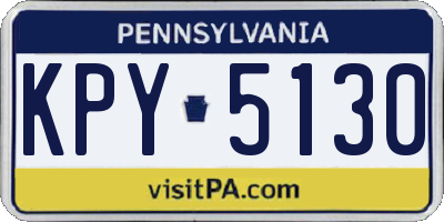 PA license plate KPY5130