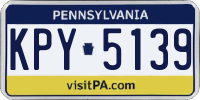 PA license plate KPY5139