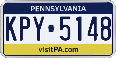 PA license plate KPY5148