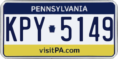 PA license plate KPY5149