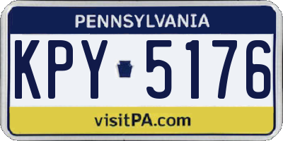PA license plate KPY5176