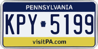 PA license plate KPY5199
