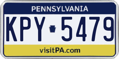 PA license plate KPY5479
