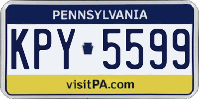 PA license plate KPY5599