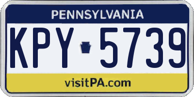PA license plate KPY5739