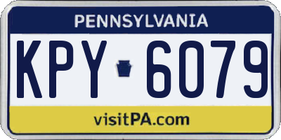 PA license plate KPY6079