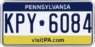 PA license plate KPY6084