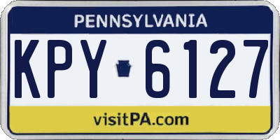PA license plate KPY6127