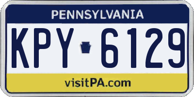 PA license plate KPY6129