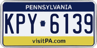 PA license plate KPY6139