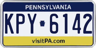 PA license plate KPY6142